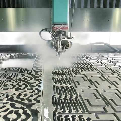 Rappresentazione della macchina flow-waterjet