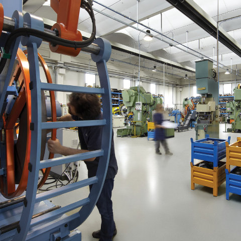 rappresentazione dei lavori all'interno